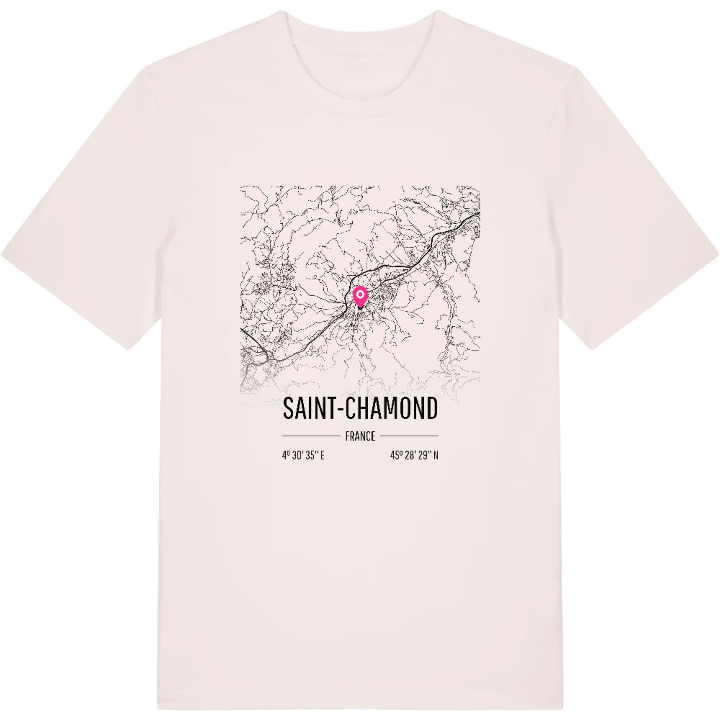 Saint-Chamond map t-shirt – t-shirt from PinShirt