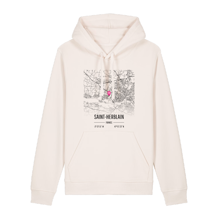 Saint-Herblain map hoodie – hoodie from PinShirt