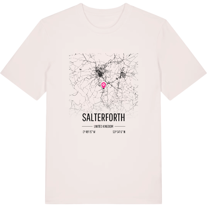 Salterforth map t-shirt – t-shirt from PinShirt
