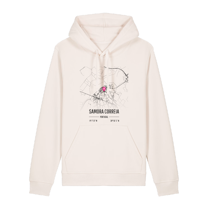 Samora Correia map hoodie – hoodie from PinShirt