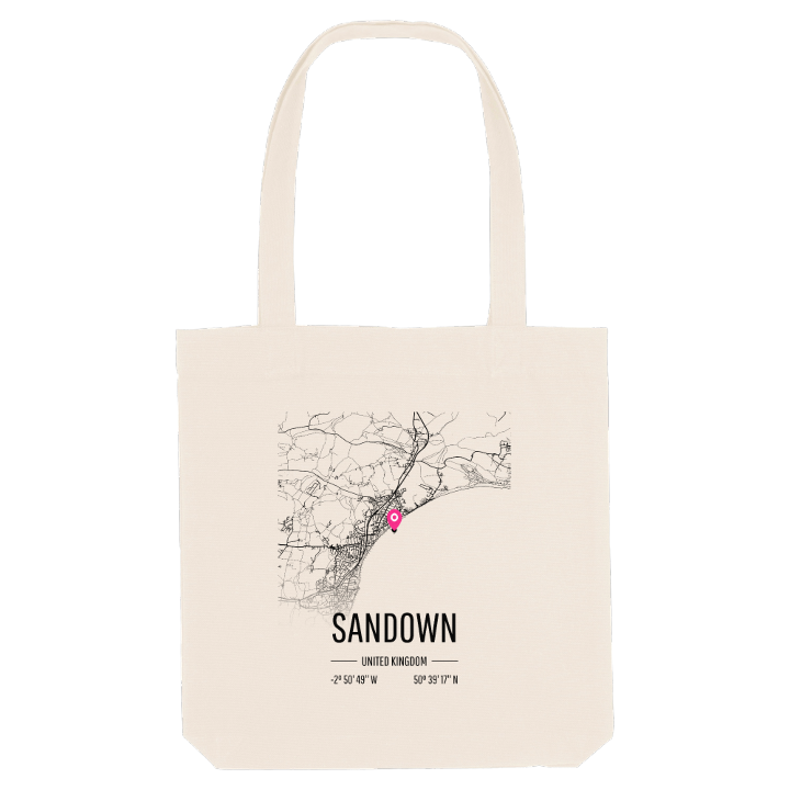 Sandown map tote bag – tote bag from PinShirt