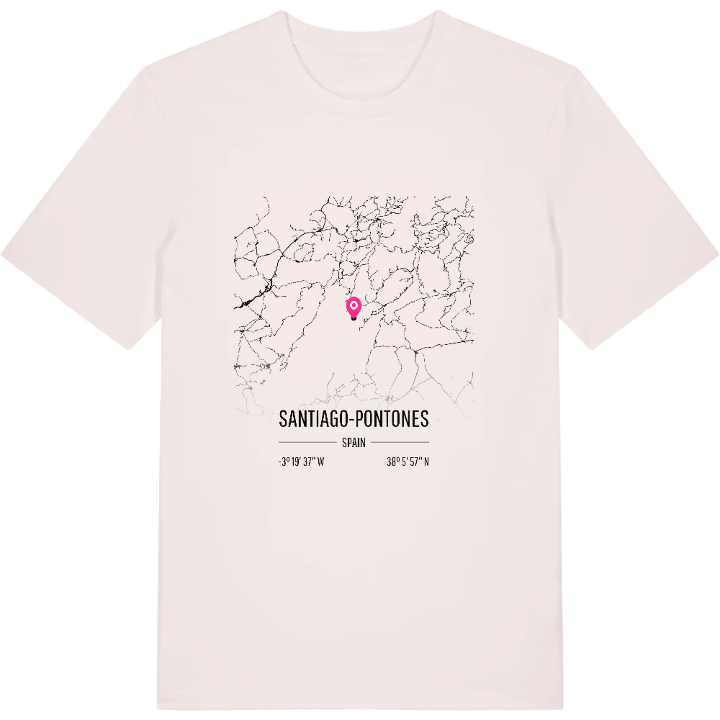 Santiago-Pontones map t-shirt – t-shirt from PinShirt