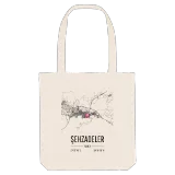 Şehzadeler map tote bag