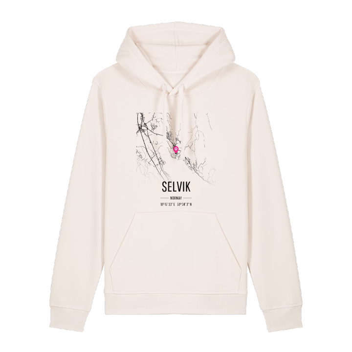 Selvik map hoodie – hoodie from PinShirt