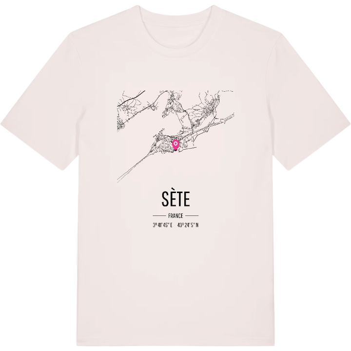 Sète map t-shirt – t-shirt from PinShirt