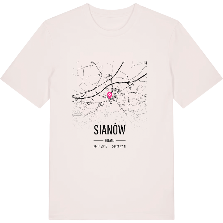 Sianów map t-shirt – t-shirt from PinShirt