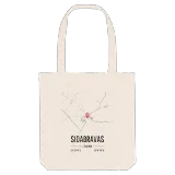 Sidabravas map tote bag