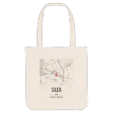 Silea map tote bag