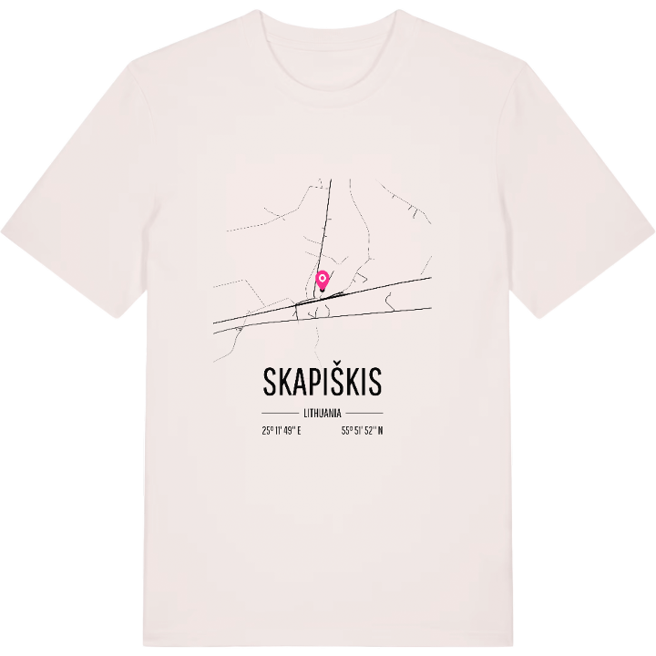 Skapiškis map t-shirt – t-shirt from PinShirt