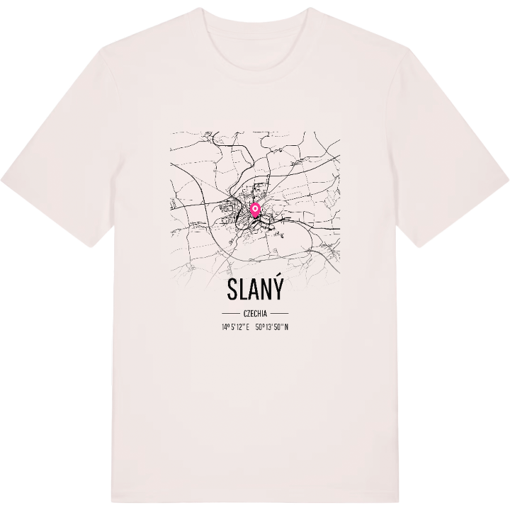 Slaný map t-shirt – t-shirt from PinShirt