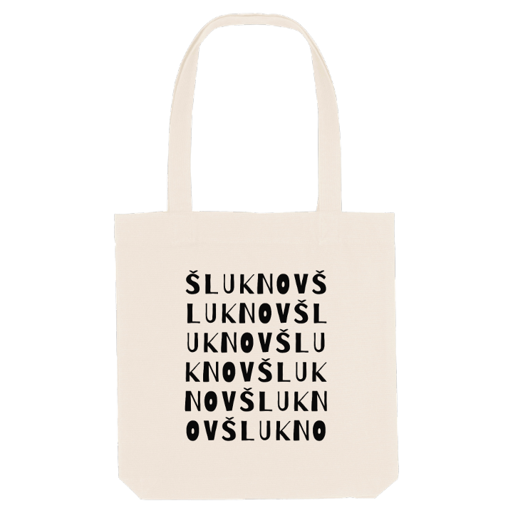 Šluknov wordplay tote bag – tote bag from PinShirt