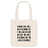 Söderhöjden wordplay tote bag
