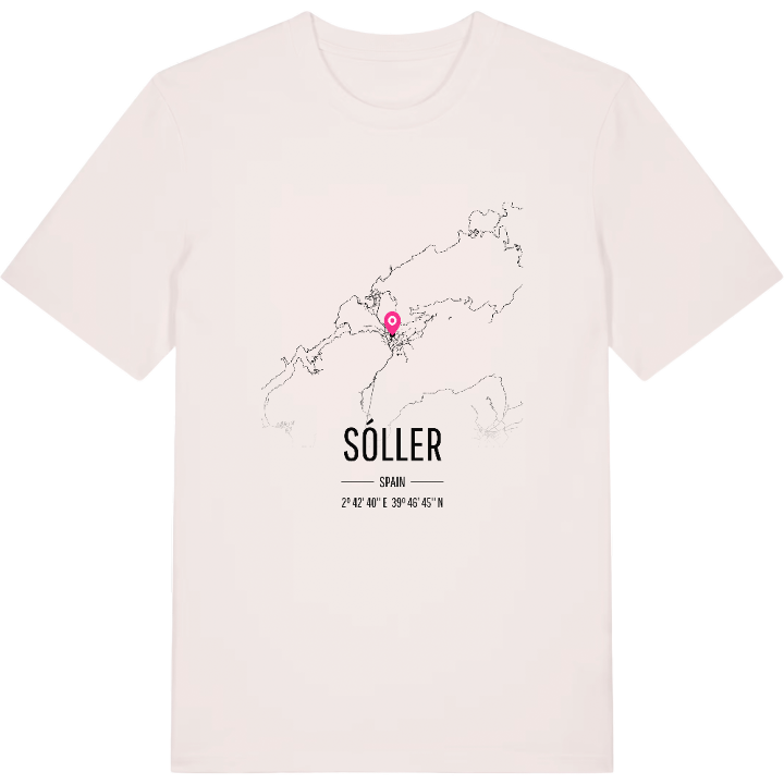 Sóller map t-shirt – t-shirt from PinShirt