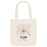 Solsona map tote bag