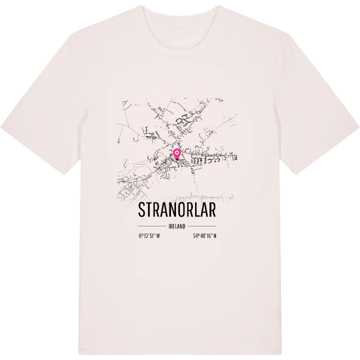 Stranorlar map t-shirt – t-shirt from PinShirt