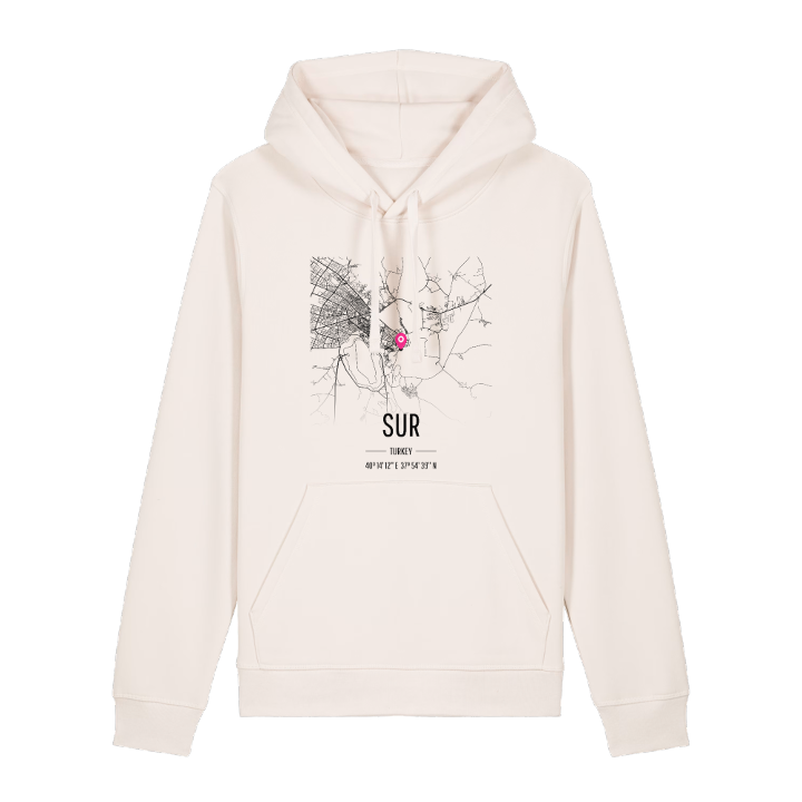 Sur map hoodie – hoodie from PinShirt