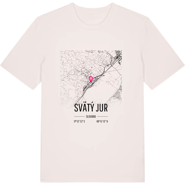 Svätý Jur map t-shirt – t-shirt from PinShirt