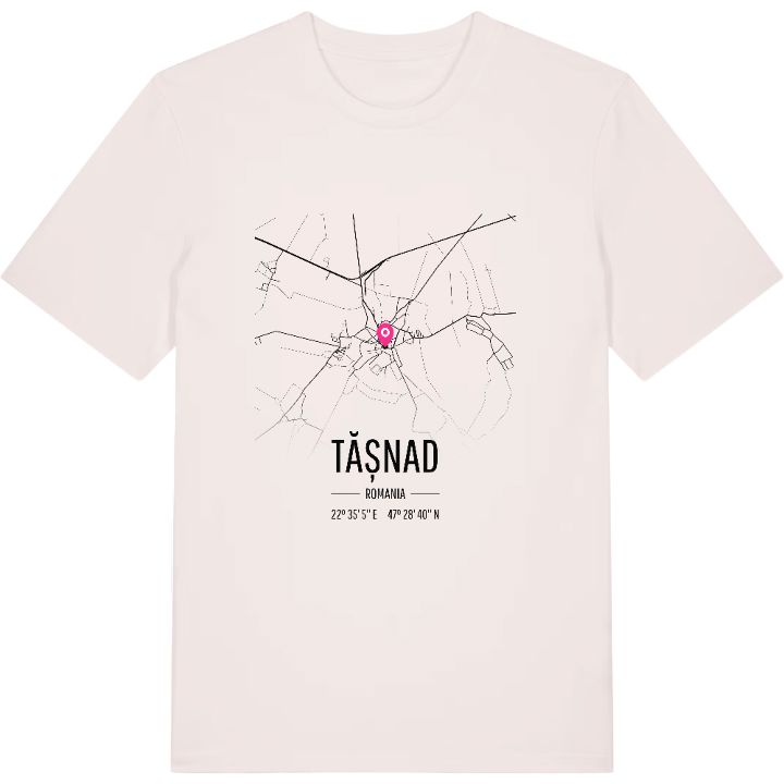 Tășnad map t-shirt – t-shirt from PinShirt