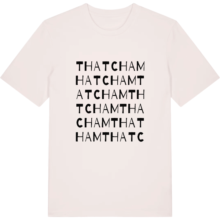 Thatcham wordplay t-shirt – t-shirt from PinShirt