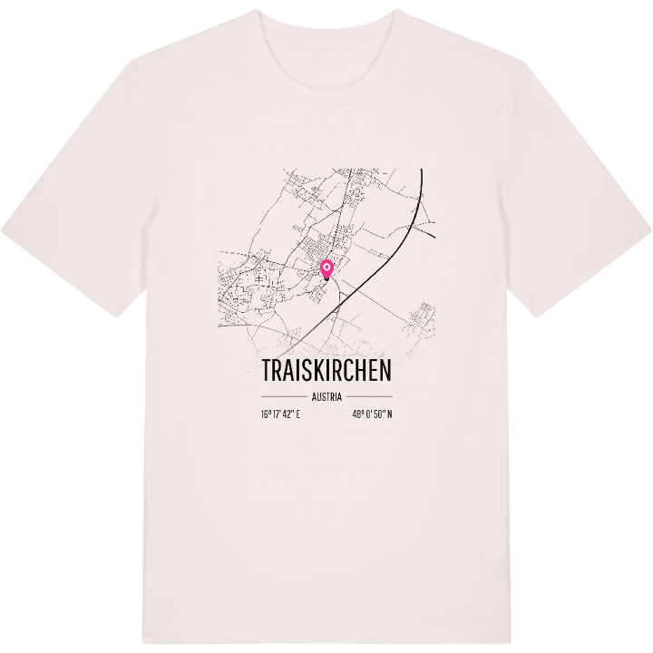 Traiskirchen map t-shirt – t-shirt from PinShirt