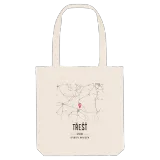 Třešť map tote bag
