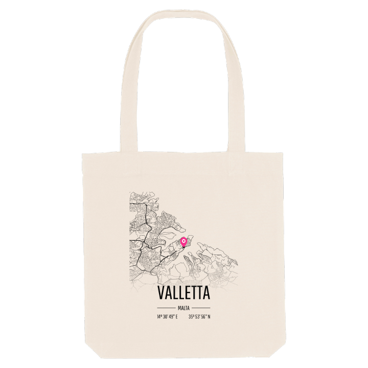 Valletta map tote bag – tote bag from PinShirt