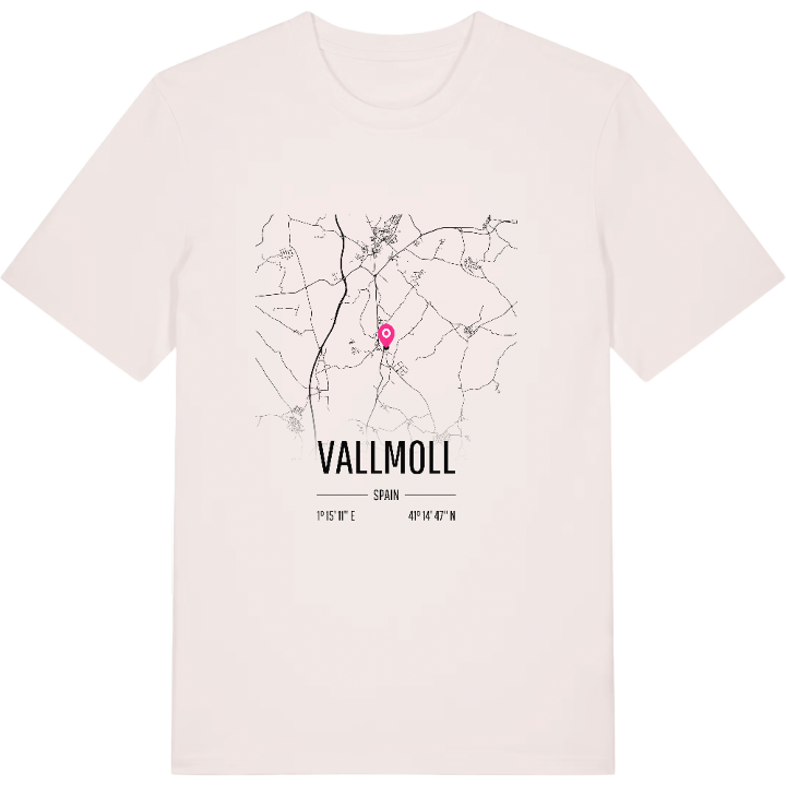 Vallmoll map t-shirt – t-shirt from PinShirt