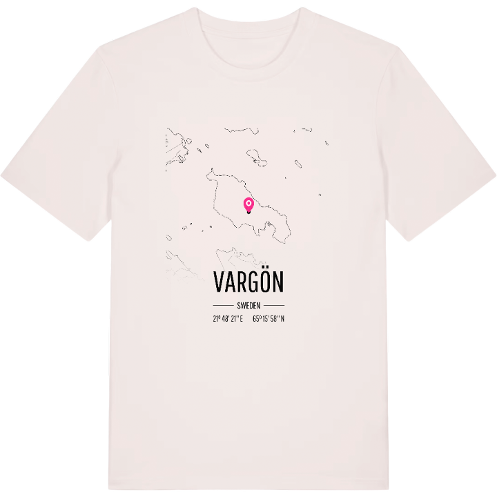 Vargön map t-shirt – t-shirt from PinShirt