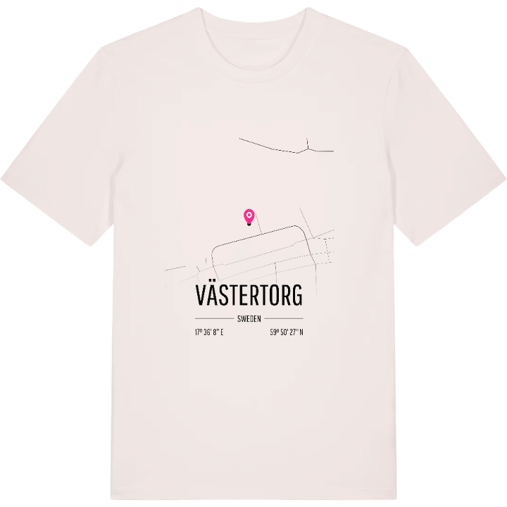 Västertorg map t-shirt – t-shirt from PinShirt
