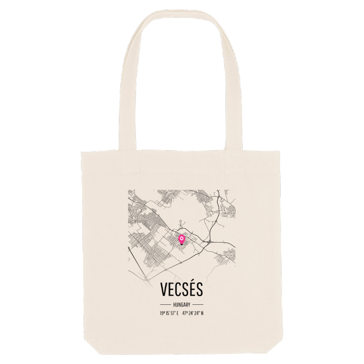 Vecsés map tote bag – tote bag from PinShirt