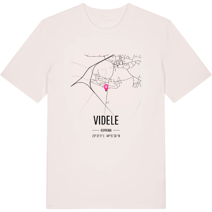 Videle map t-shirt – t-shirt from PinShirt