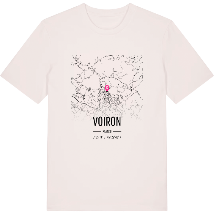 Voiron map t-shirt – t-shirt from PinShirt