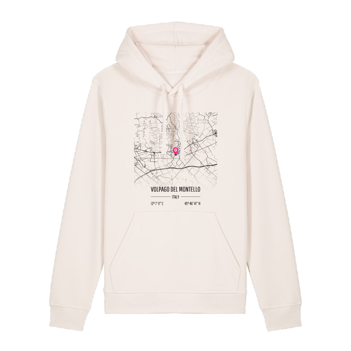 Volpago del Montello map hoodie – hoodie from PinShirt