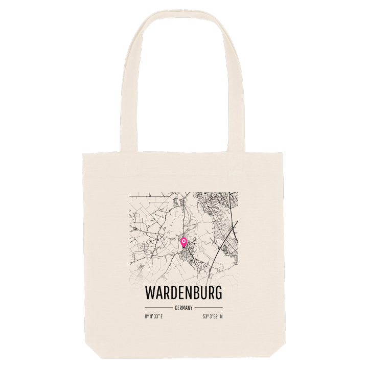 Wardenburg map tote bag – tote bag from PinShirt
