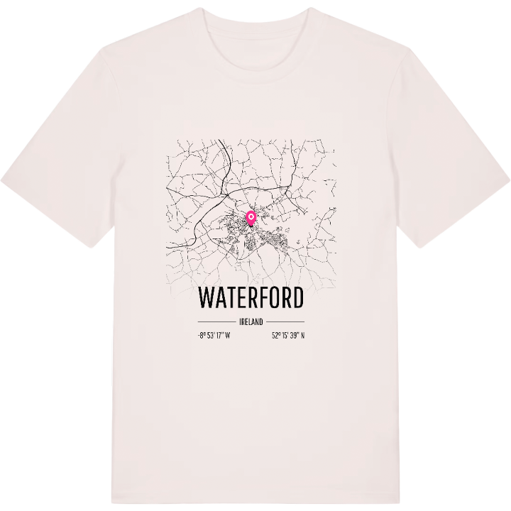 Waterford map t-shirt – t-shirt from PinShirt