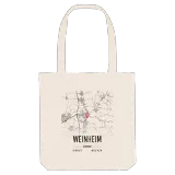 Weinheim map tote bag
