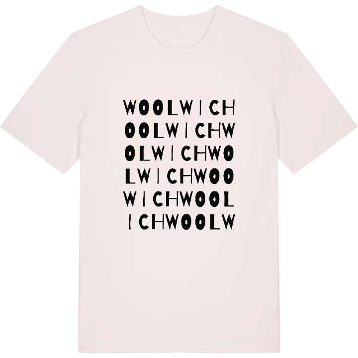 Woolwich wordplay t-shirt – t-shirt from PinShirt