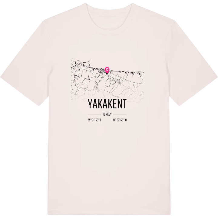 Yakakent map t-shirt – t-shirt from PinShirt
