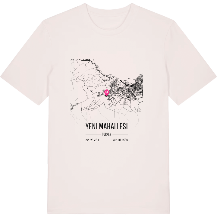 Yeni Mahallesi map t-shirt – t-shirt from PinShirt
