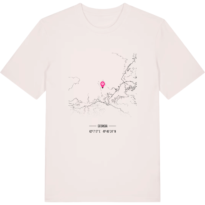 ტაკიძეები map t-shirt – t-shirt from PinShirt