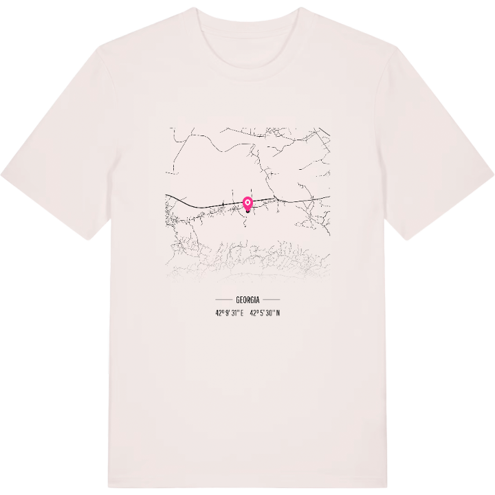 ნიგოითის თემი map t-shirt – t-shirt from PinShirt