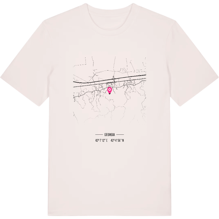 ჩოლობარგი map t-shirt – t-shirt from PinShirt