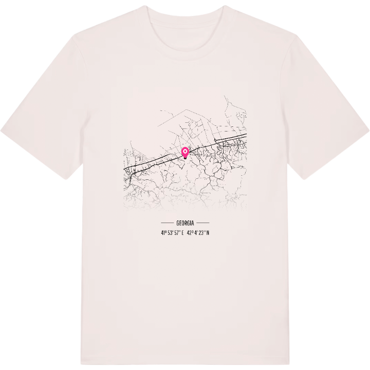 ნიგვზიანის თემი map t-shirt – t-shirt from PinShirt