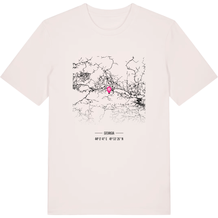 შიდა ქართლი map t-shirt – t-shirt from PinShirt