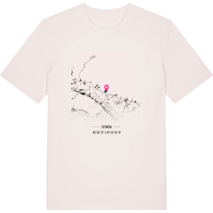 ყვარლის მუნიციპალიტეტი map t-shirt – t-shirt from PinShirt