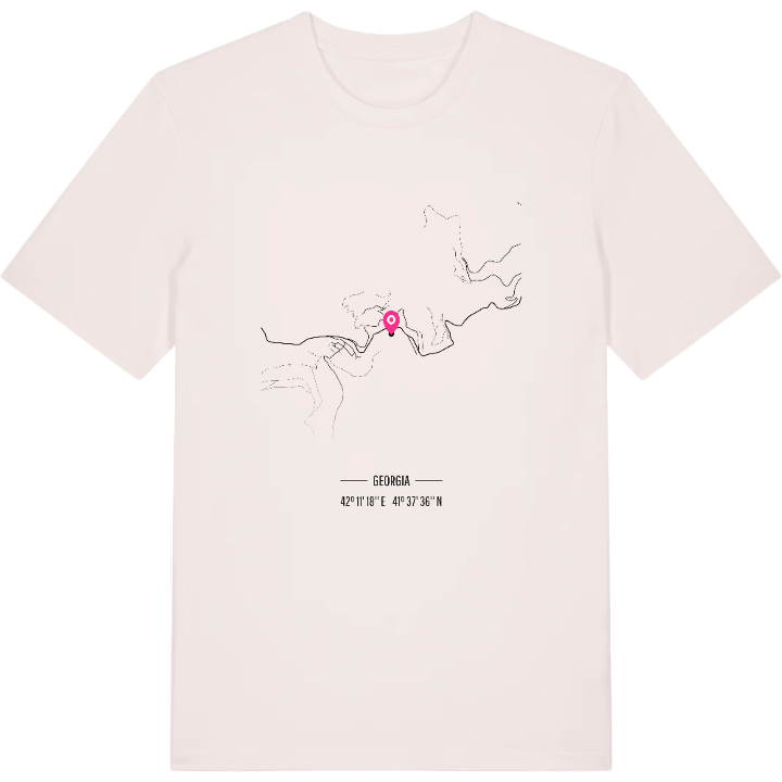 შუახევი map t-shirt – t-shirt from PinShirt