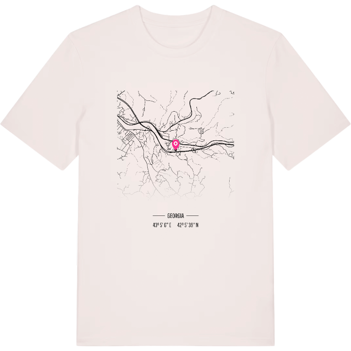 შორაპანი map t-shirt – t-shirt from PinShirt
