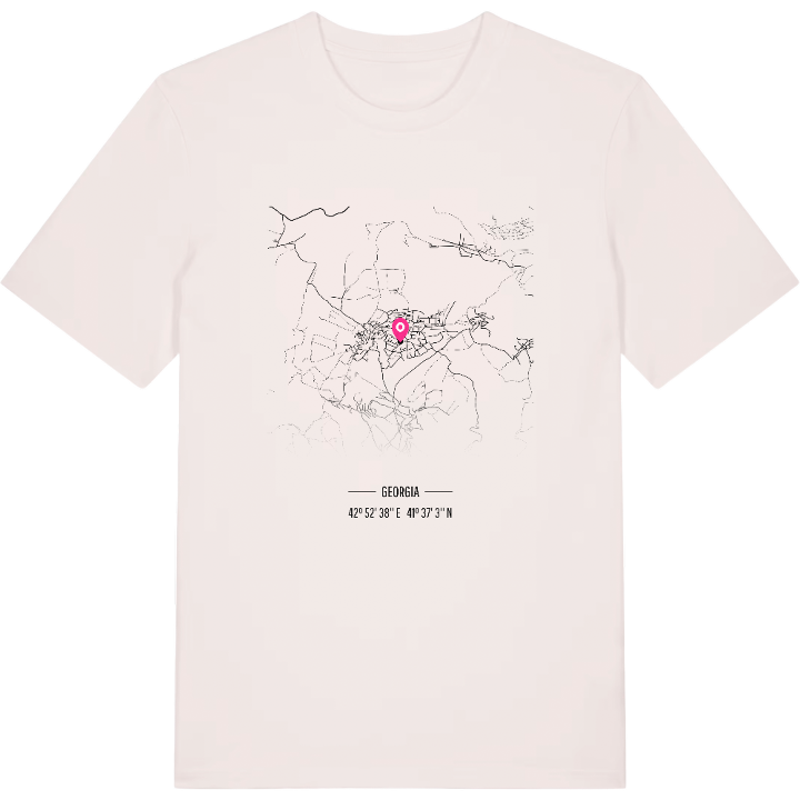 ვალე map t-shirt – t-shirt from PinShirt