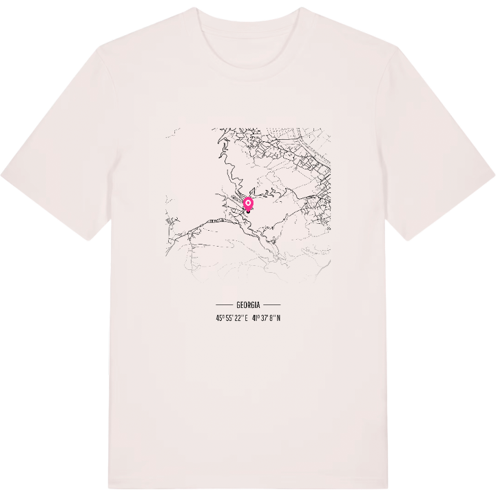 სიღნაღი map t-shirt – t-shirt from PinShirt