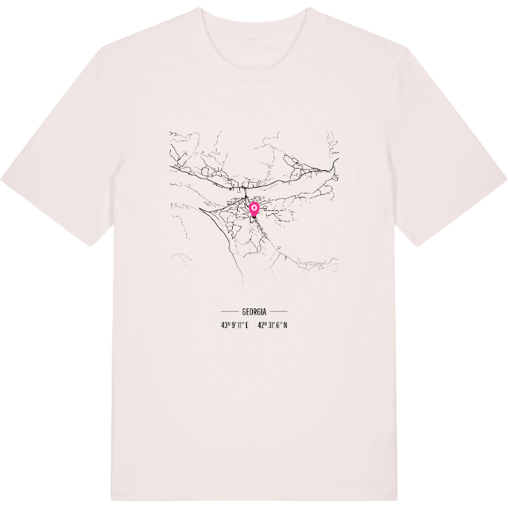 ამბროლაური map t-shirt – t-shirt from PinShirt